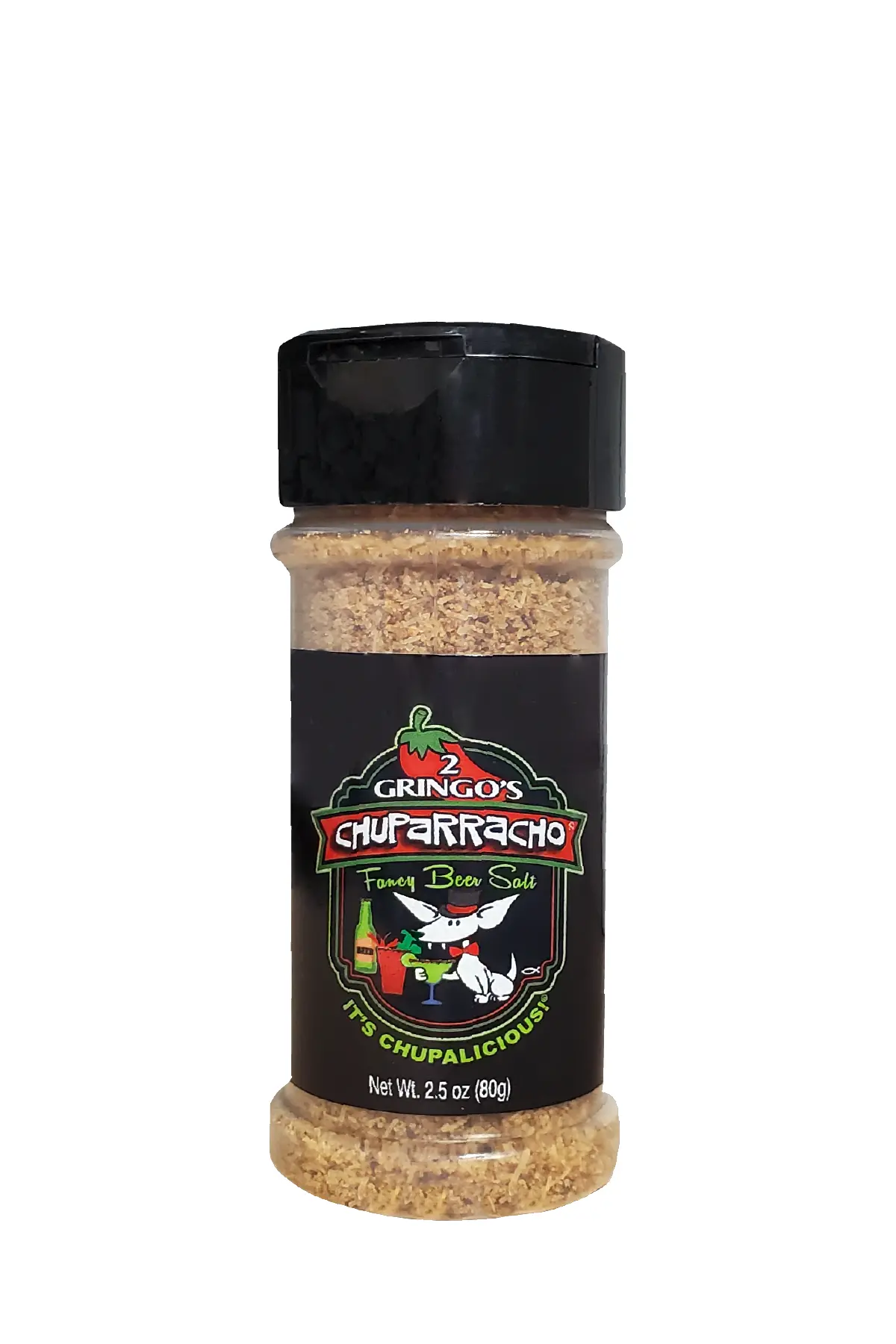 isolated bottle of 2.5 oz beer salt