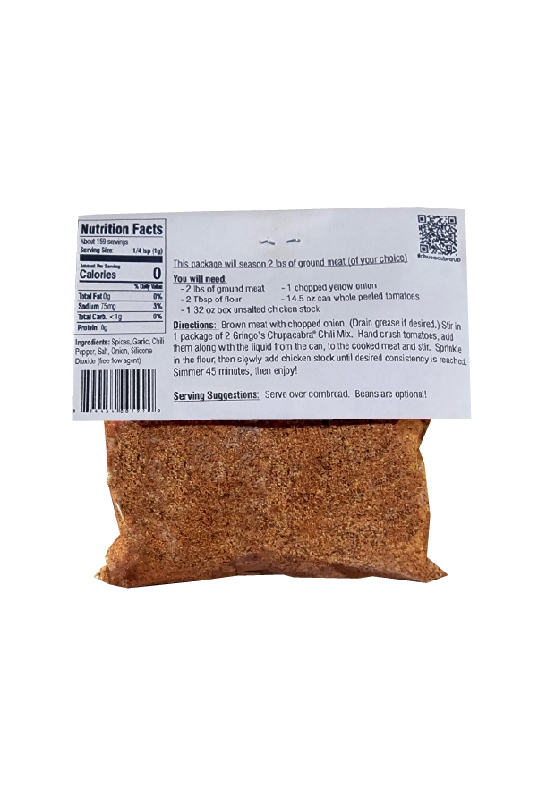 2 GRINGOS CHUPACABRA® CHILI MIX 2 Gringos Chupacabra