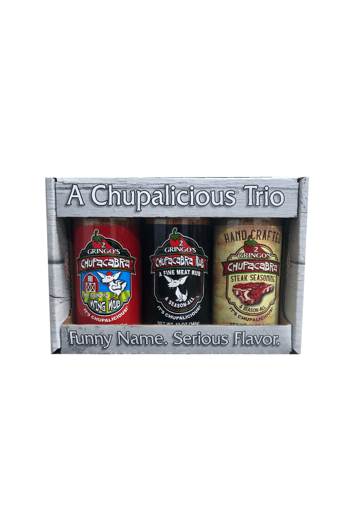 2 GRINGOS CHUPACABRA® PICK 3 - CUSTOM 12 OZ GIFT BOX 2 Gringos Chupacabra