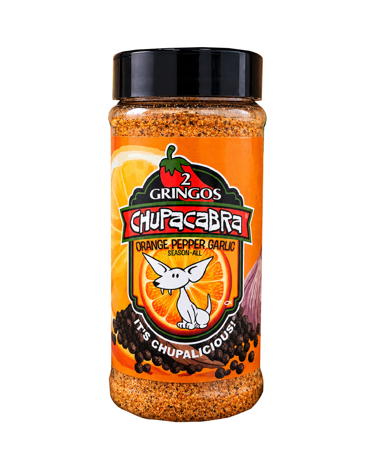 2 GRINGOS CHUPACABRA® ORANGE PEPPER GARLIC 2 Gringos Chupacabra