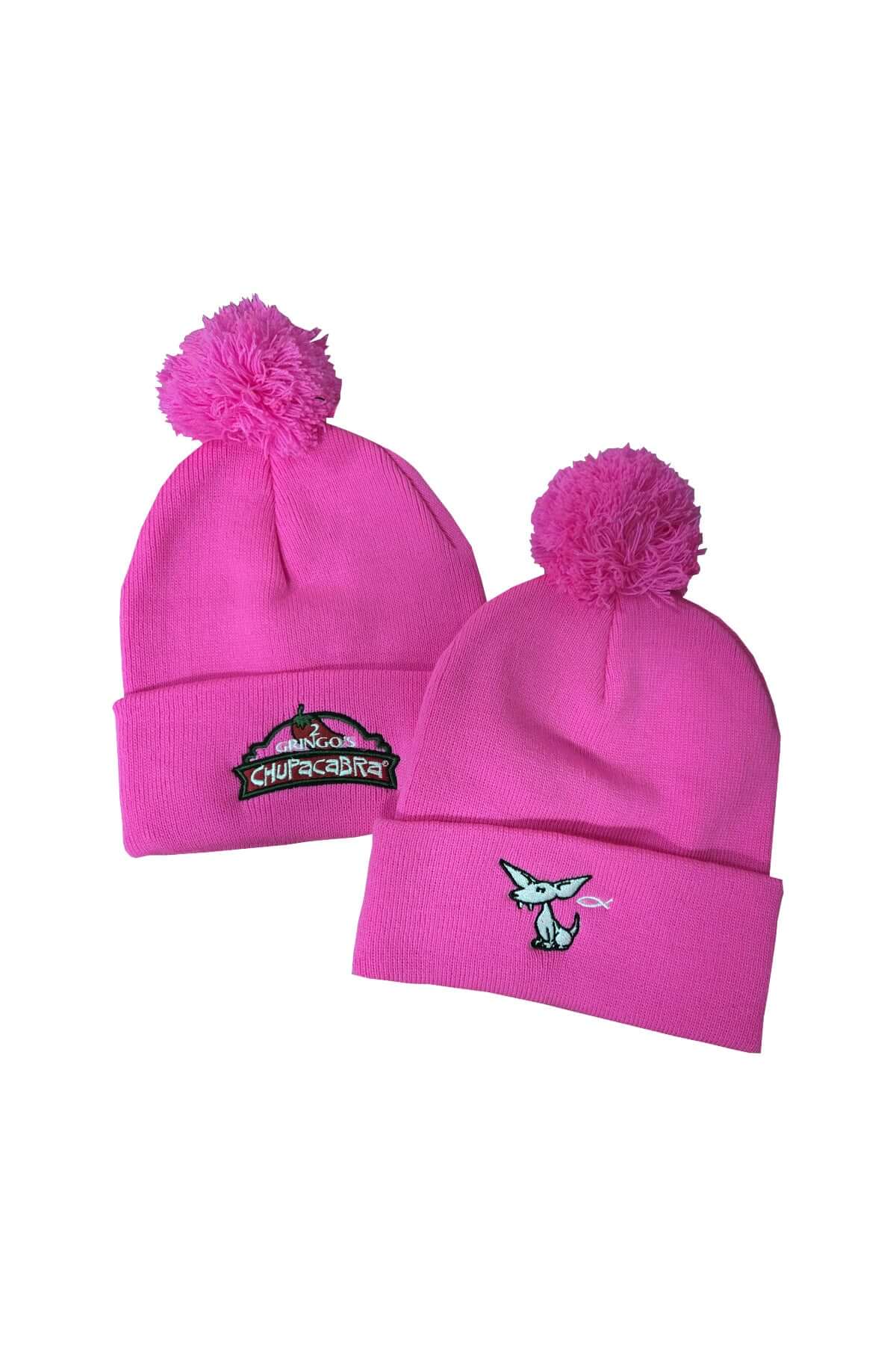 2 GRINGOS CHUPACABRA® PINK BEANIE 2 Gringos Chupacabra