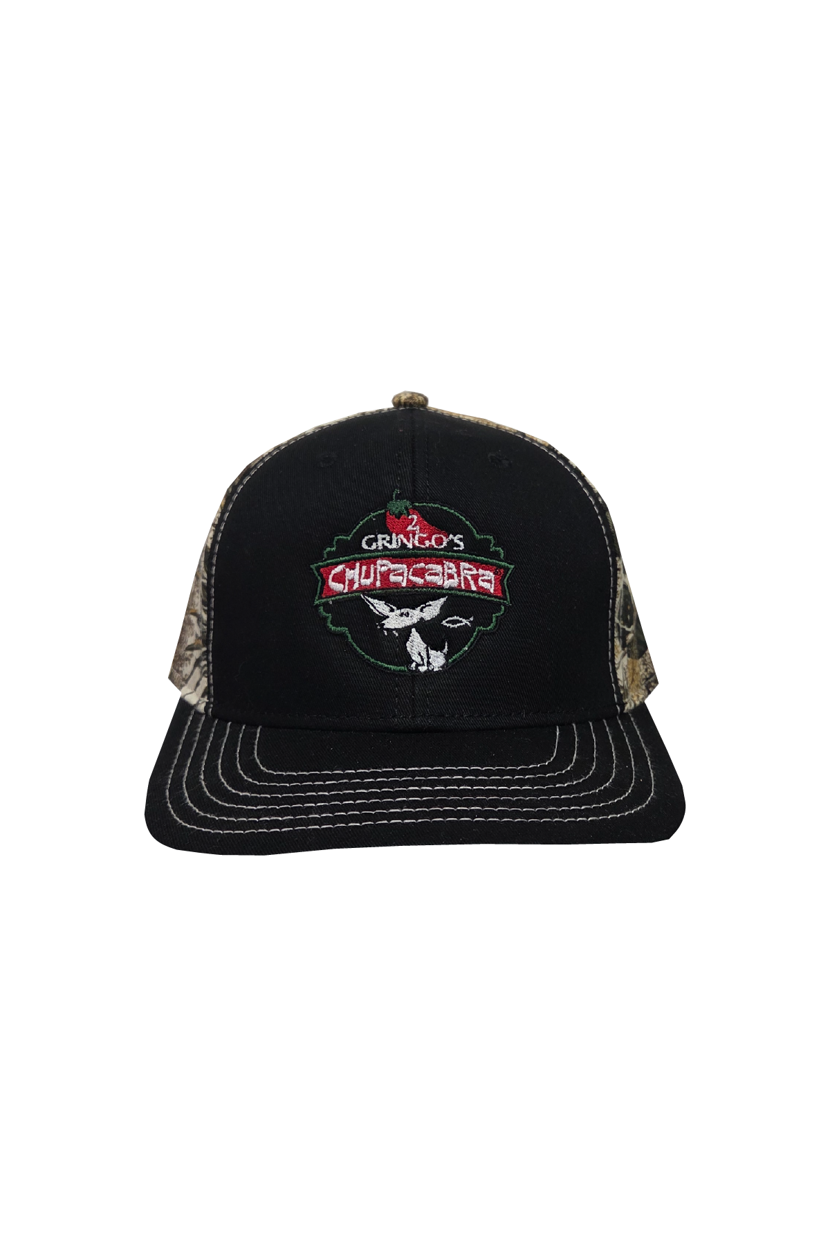 2 GRINGOS CHUPACABRA® BLACK/CAMO TRUCKER 2 Gringos Chupacabra