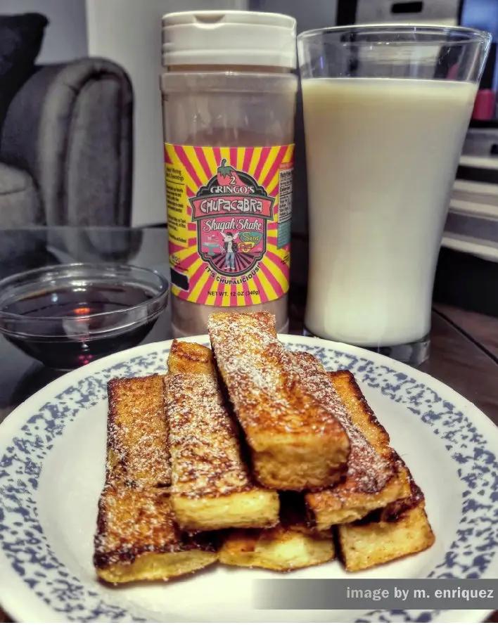french toast sticks with shugah shake