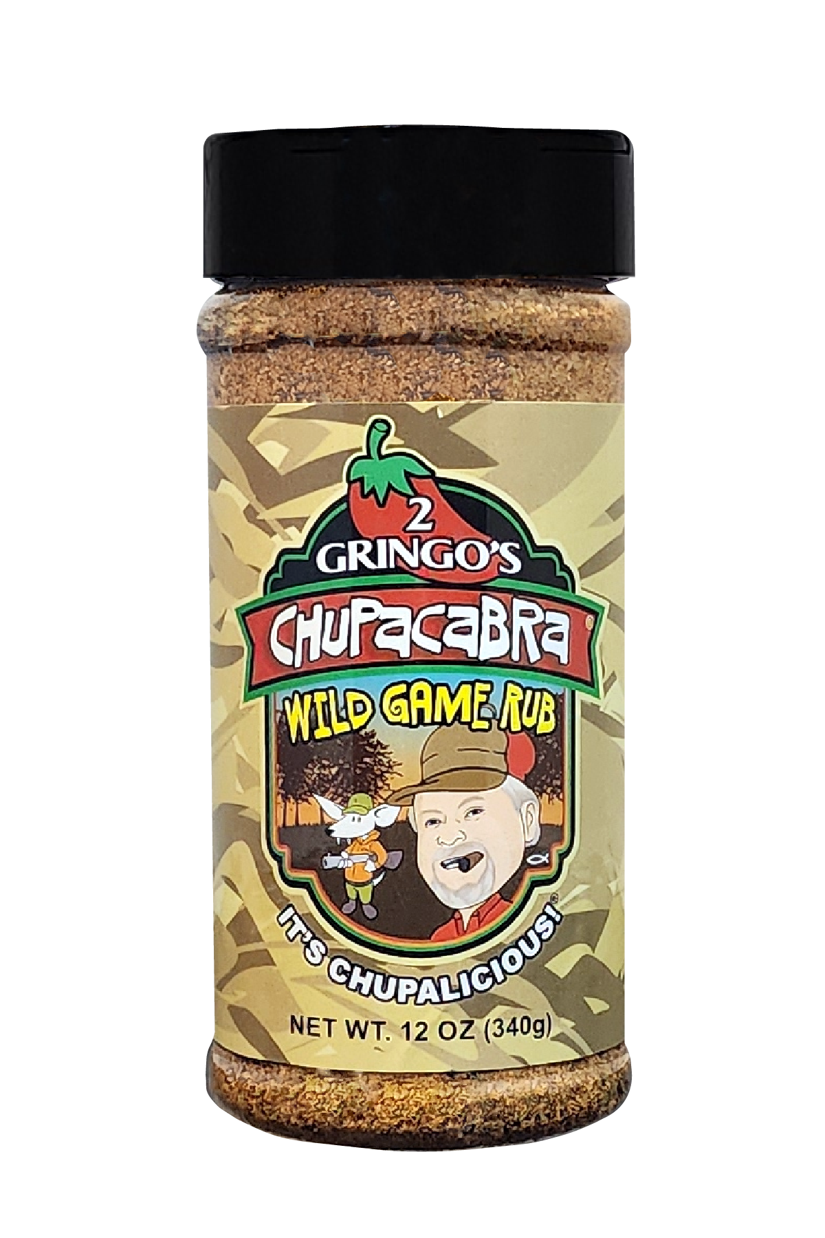 Isolated bottle of Wild Game Rub