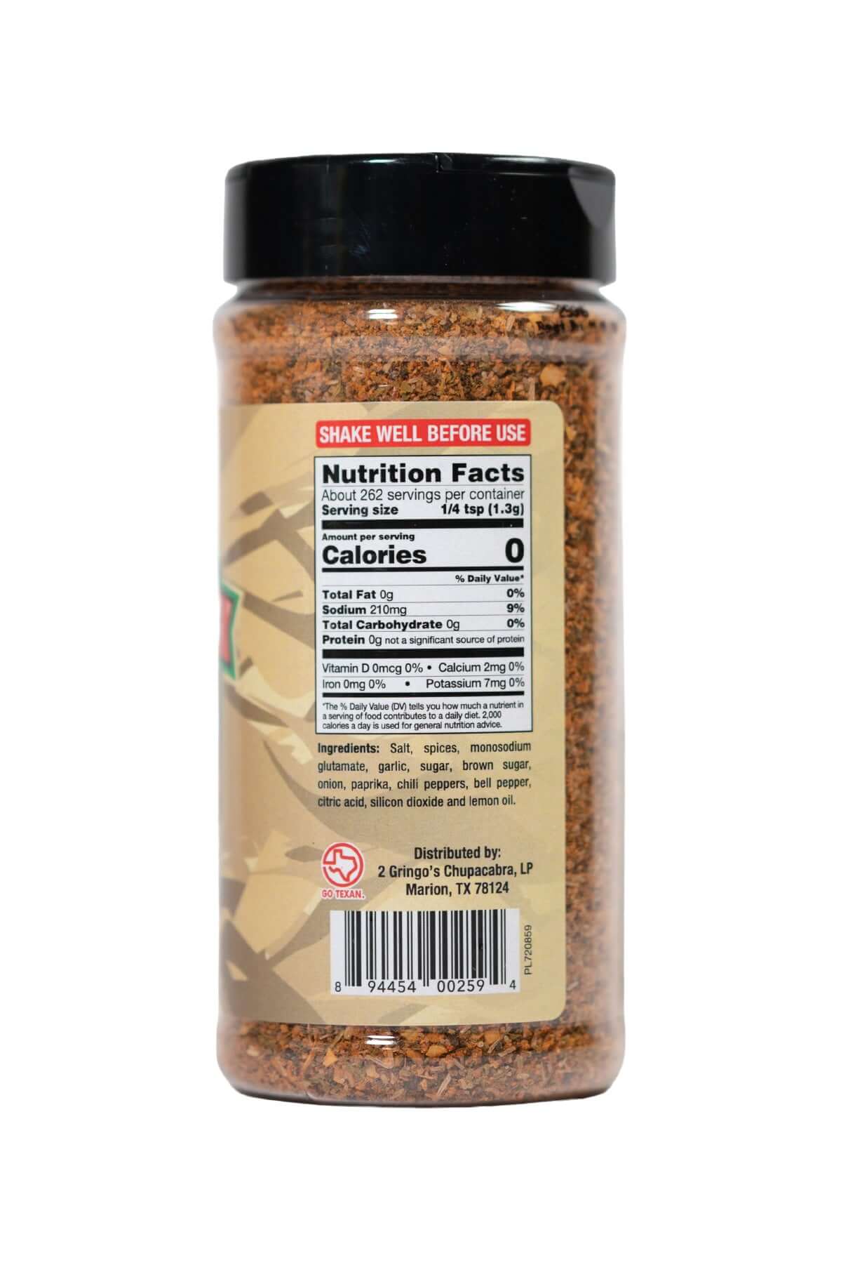 2 GRINGOS CHUPACABRA® WILD GAME RUB 2 Gringos Chupacabra
