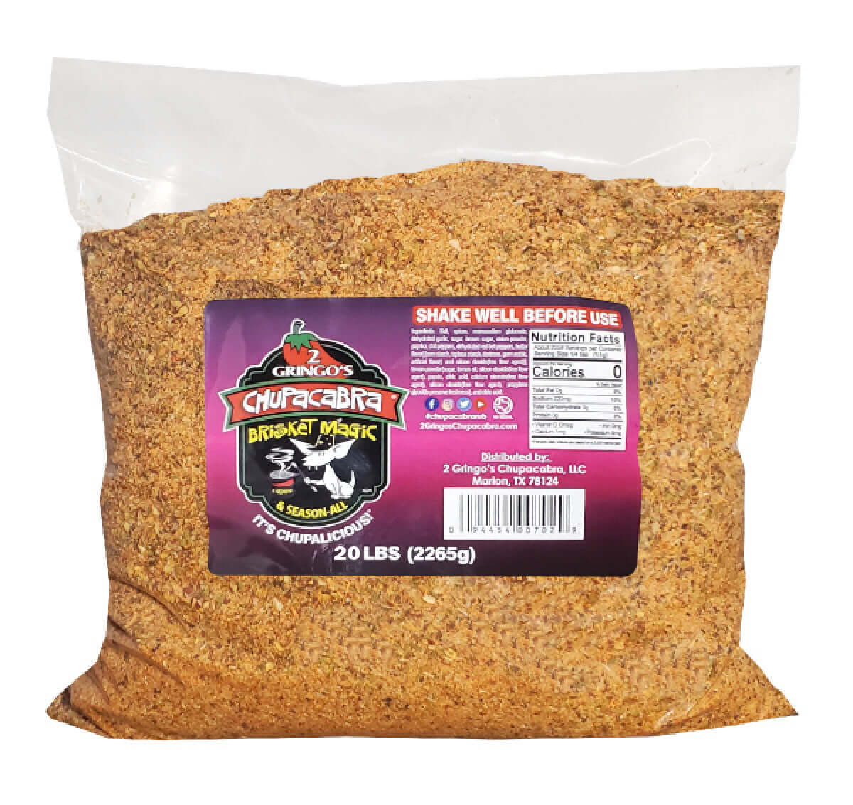 20 lb bag of brisket magic seasoning