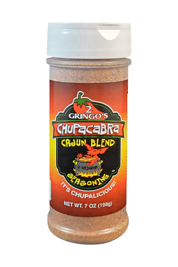7 oz bottle 2 gringos cajun blend seasoning