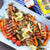 Seafood platter seasoned by 12 oz chop haus blend