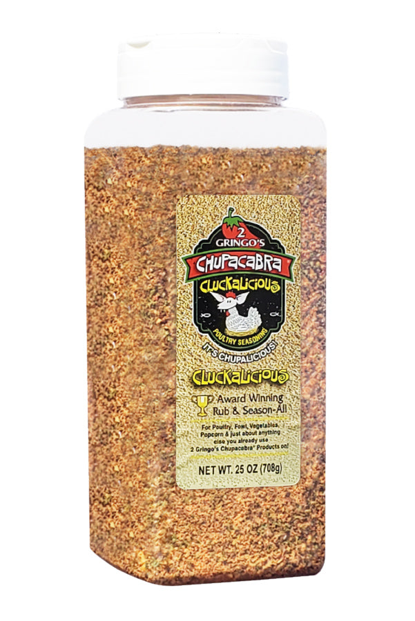 25 oz bottle of 2 gringos cluckalicious