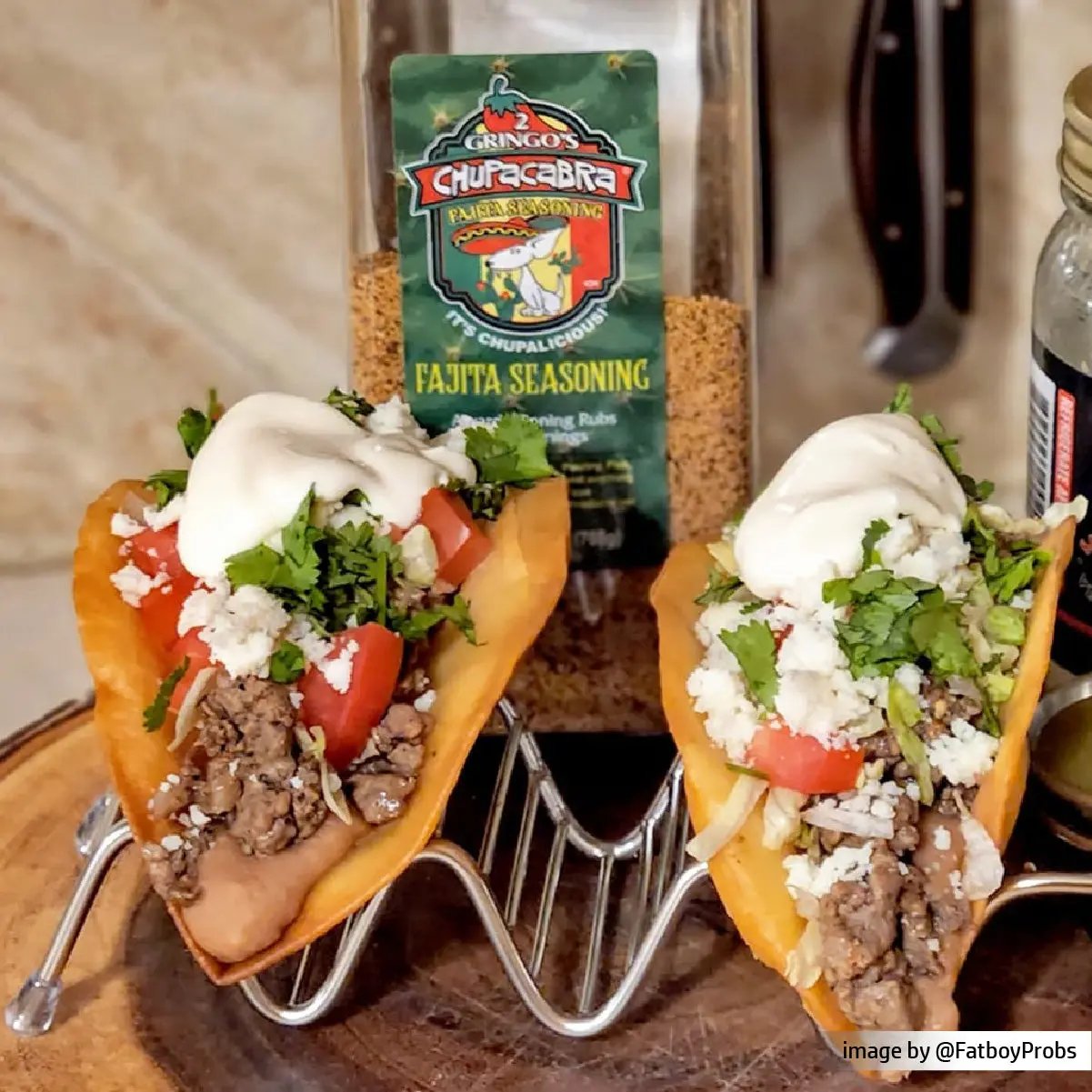 crispy tacos with 25 oz fajita seasoning