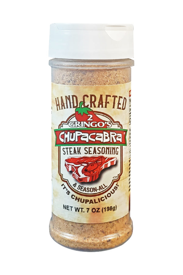 7 oz bottle of 2 gringos steak seasoning