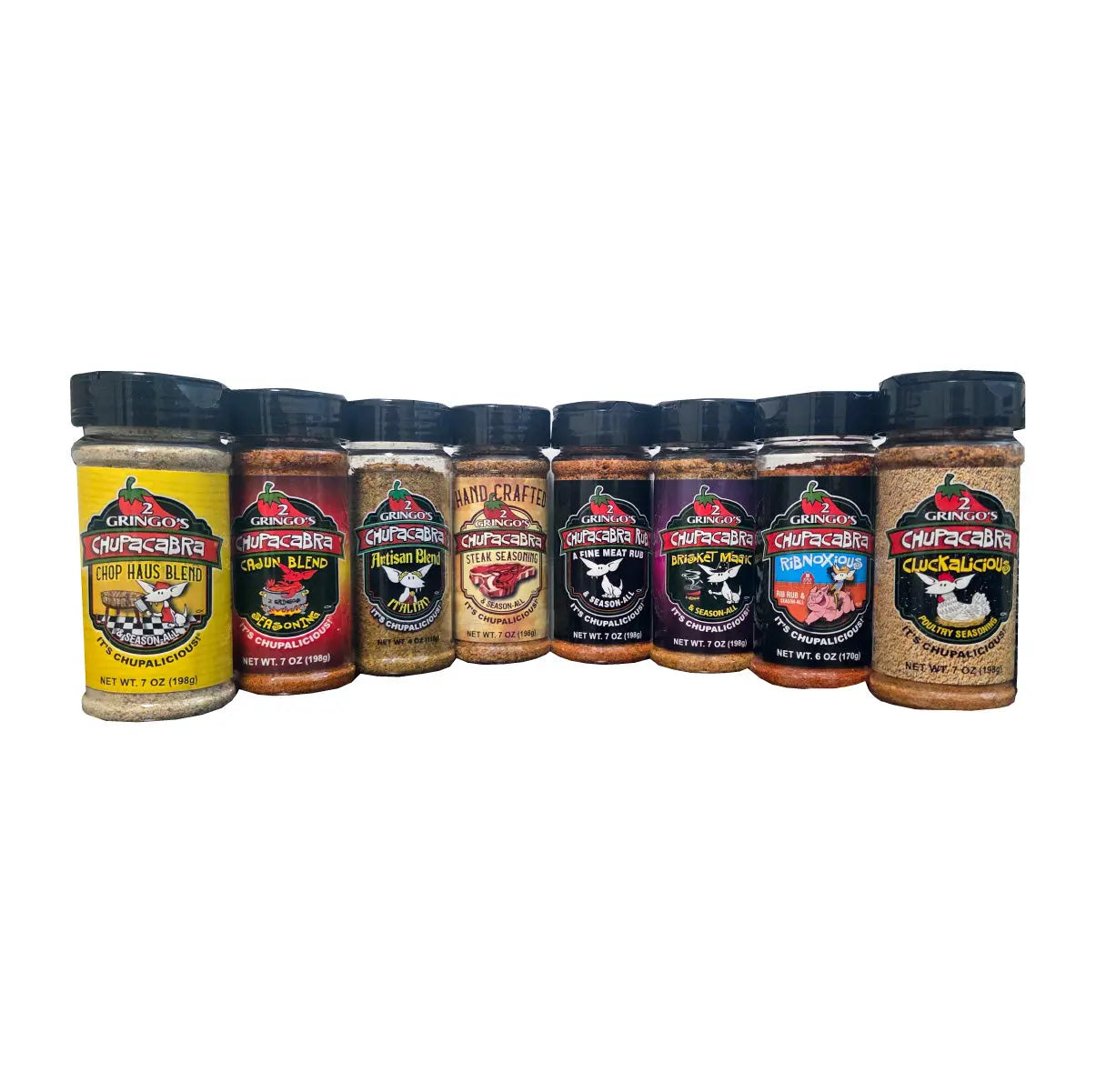 Box with Fajita Blend, Cluckalicious, Chop Haus, Steak Seasoning, Ribnoxious