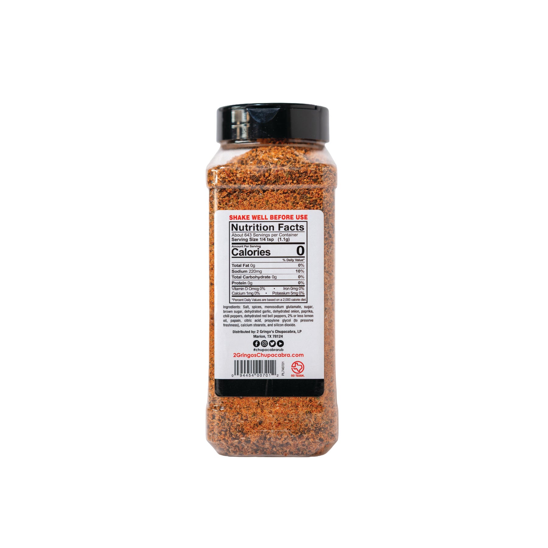 2 GRINGOS CHUPACABRA® BRISKET MAGIC. proprietary blend