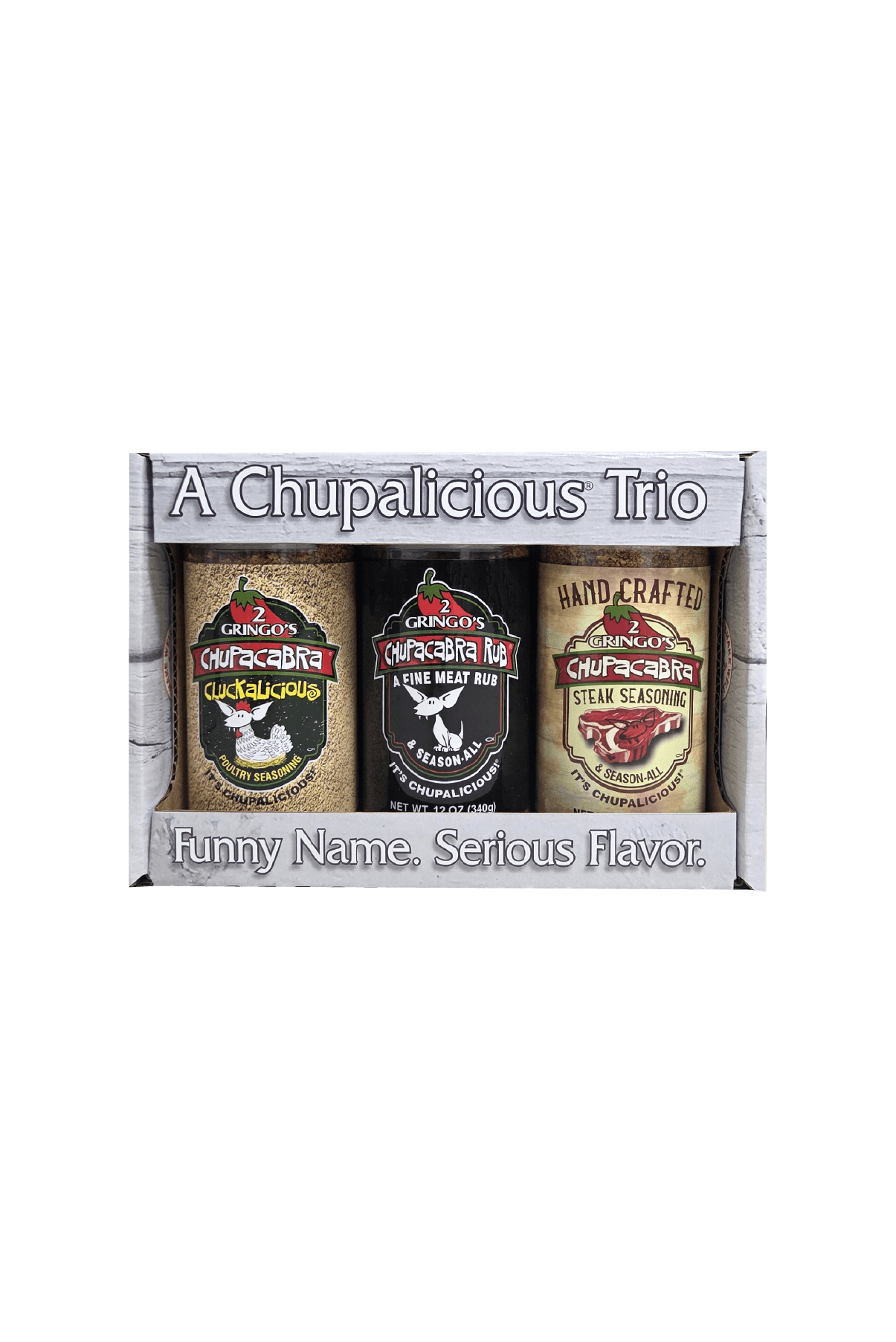 2 GRINGOS CHUPACABRA® CHUPALICIOUS TRIO 2 Gringos Chupacabra