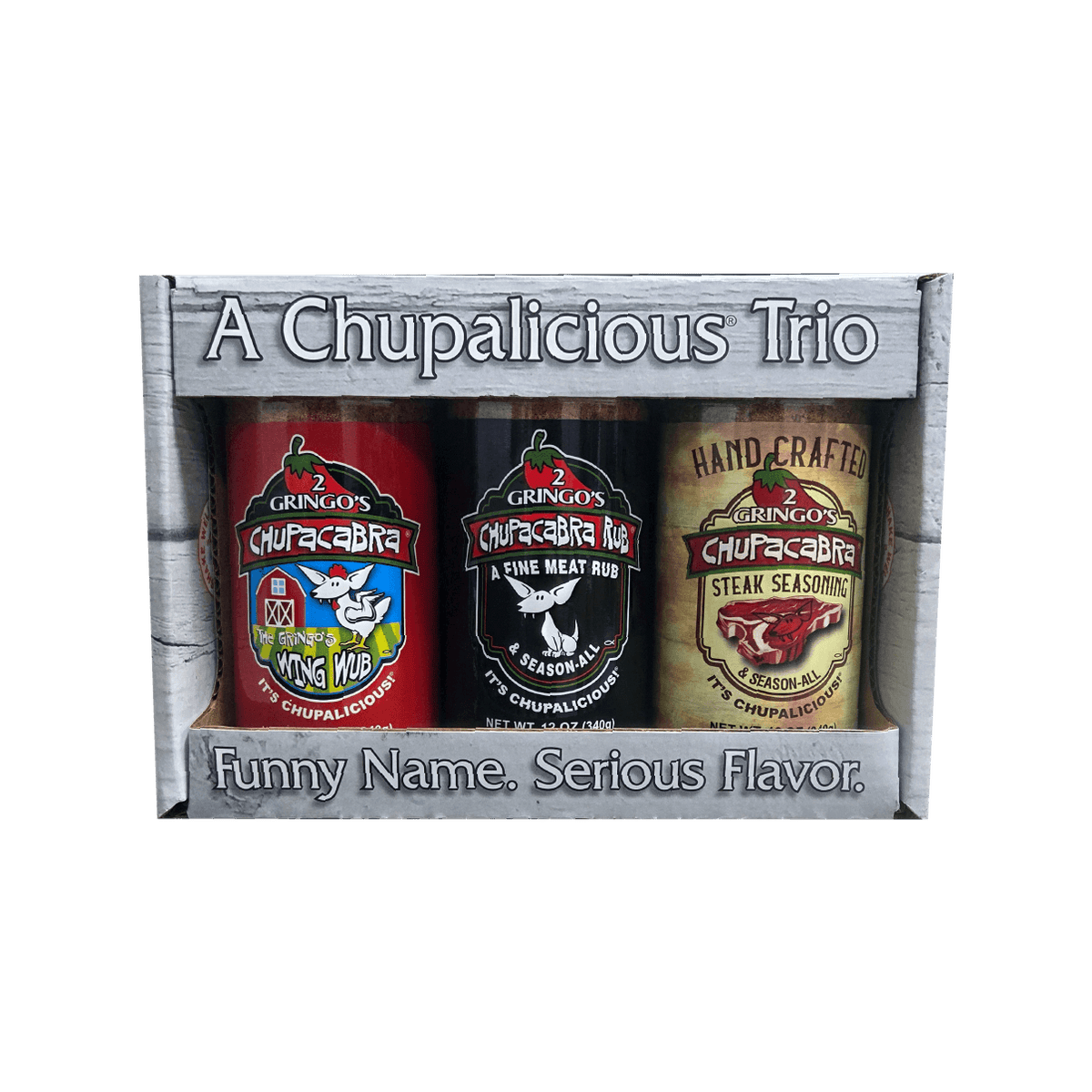 カツリクラシッコ ラージハブset 32Hシルバーfor Campa 2 GRINGOS CHUPACABRA® PICK 3 - CUSTOM 12 OZ GIFT BOX