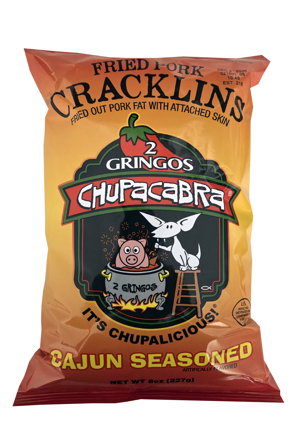 2 GRINGOS CHUPACABRA® PORK CRACKLINS 2 Gringos Chupacabra