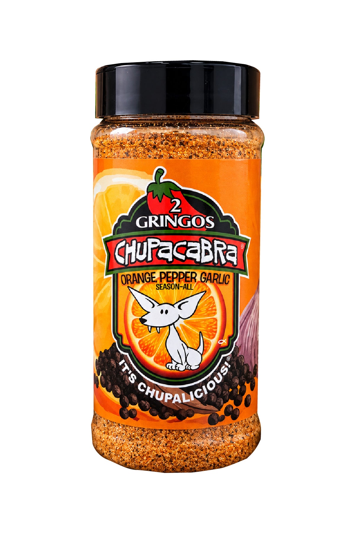 2 GRINGOS CHUPACABRA® ORANGE PEPPER GARLIC 2 Gringos Chupacabra