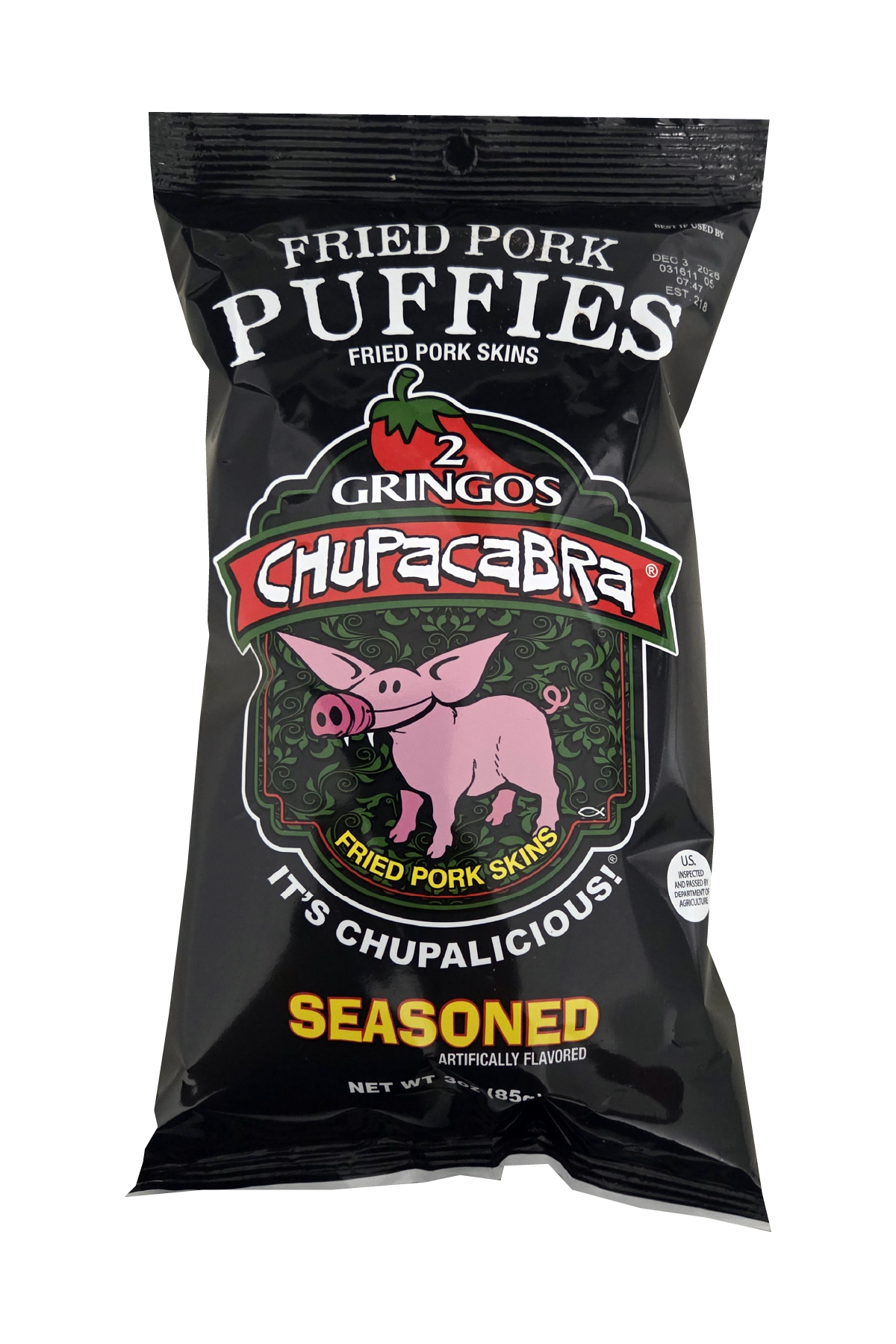 2 GRINGOS CHUPACABRA® PORK PUFFIES 2 Gringos Chupacabra