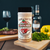 12 oz bottle of steak seasoning on cutting board with steak and vegetables