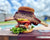 dino rib burger seasoned with original blend