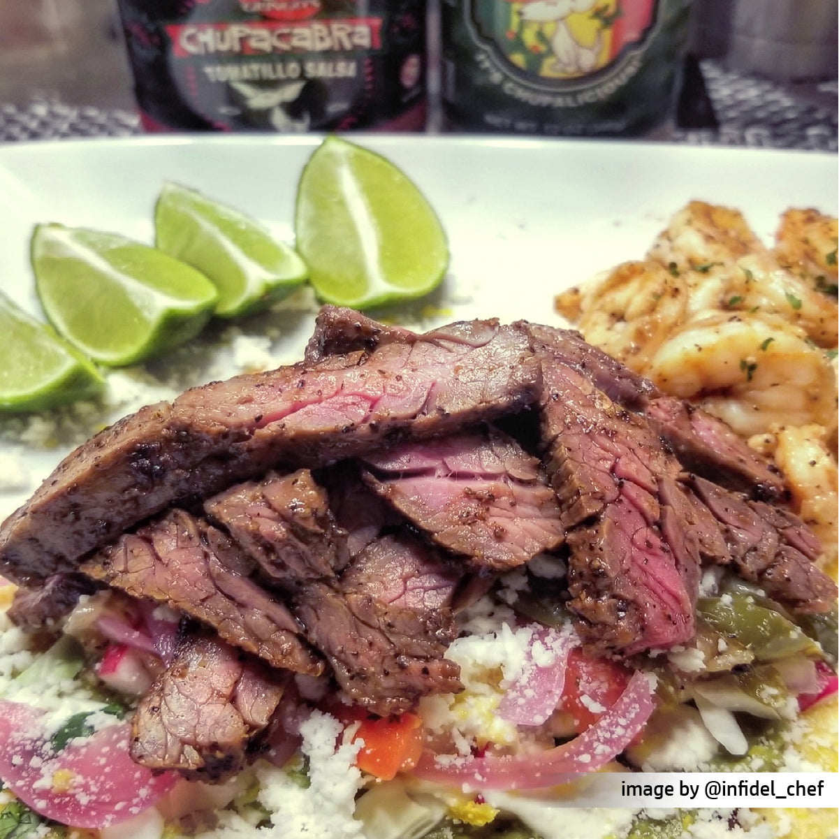 beef fajita seasoned with 2 gringos fajita seasoning