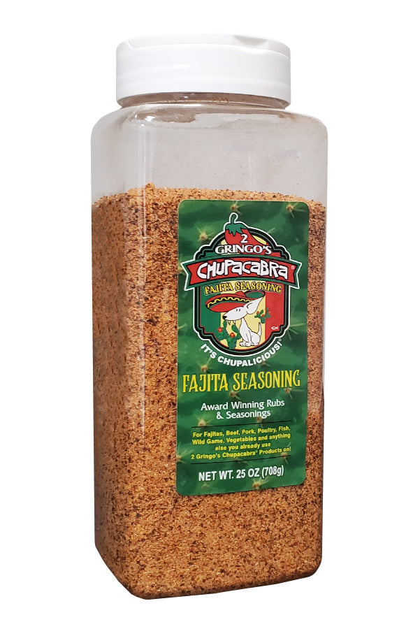 25 oz bottle of 2 gringos fajita seasoning