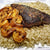 Fish and shrimp on a bed of rice seasoned with Bayoulicious Blackening seasoning