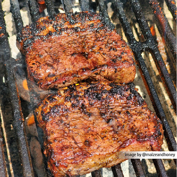 steaks grilled with 2 gringos steak seasoning