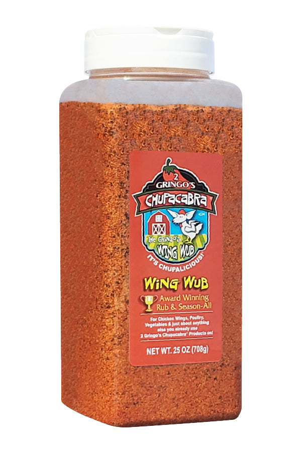 25 oz bottle of 2 gringos wing wub